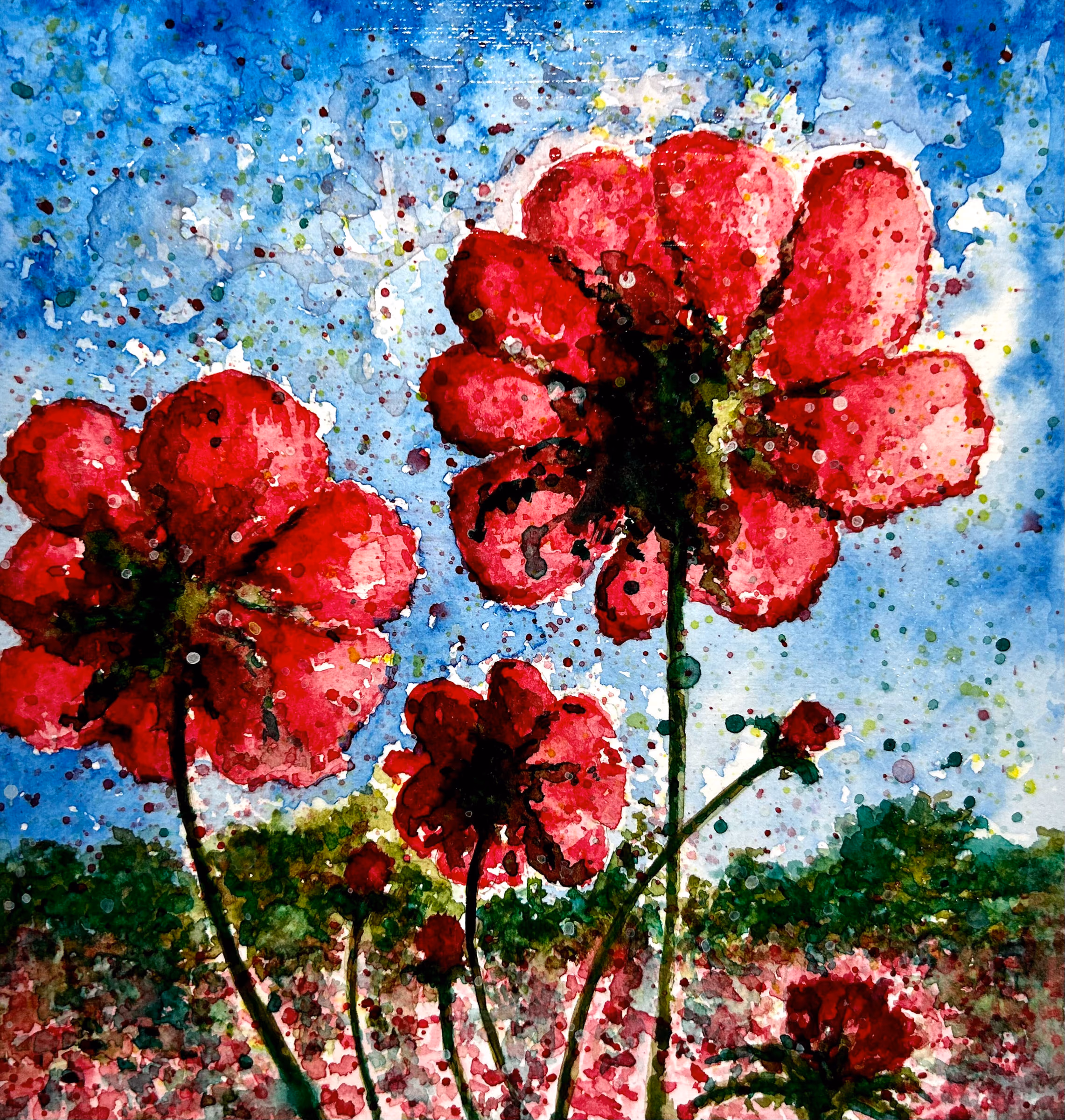 Anemone Garden, artwork by Shatabdi Mandal