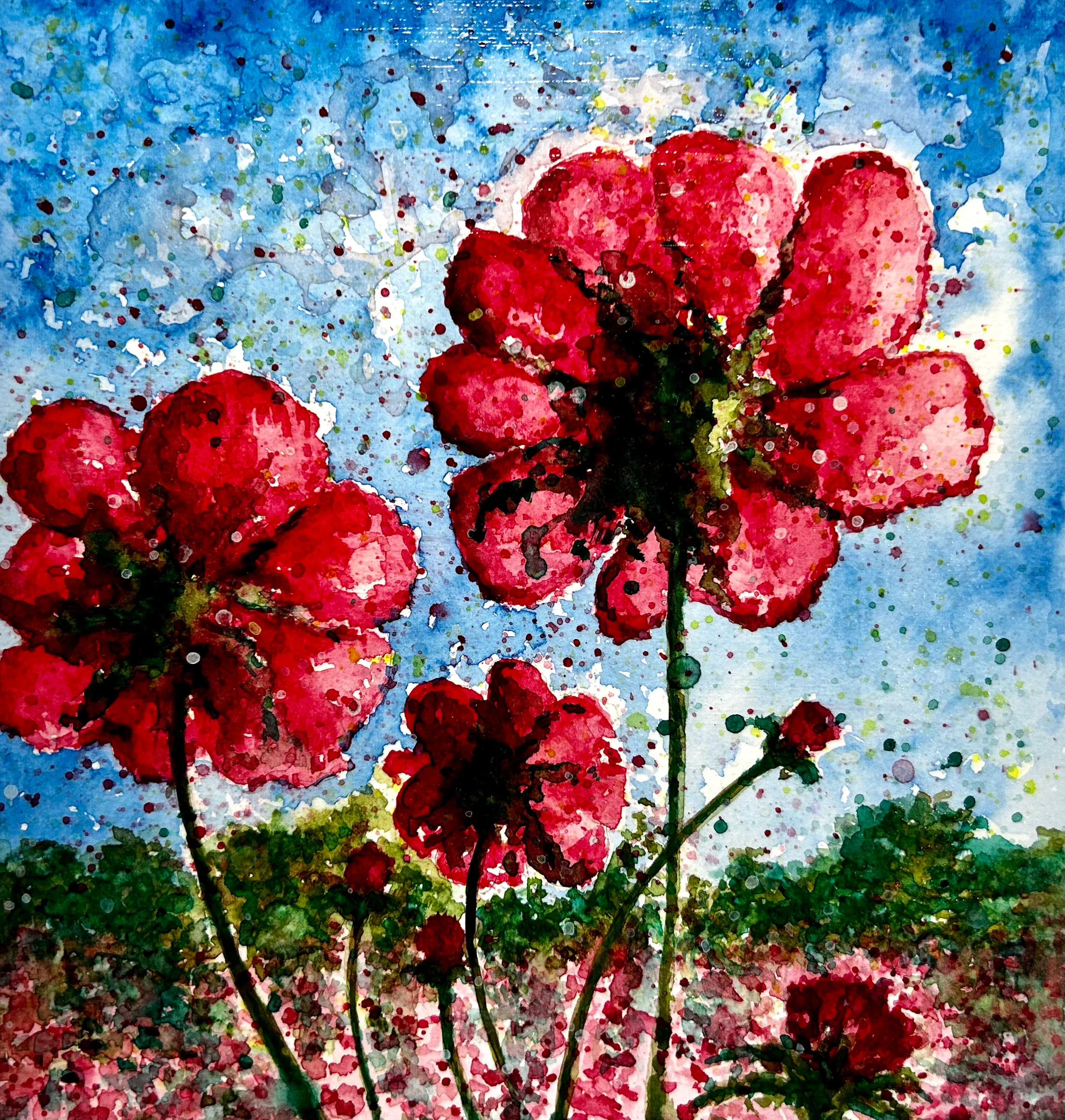Anemone Garden, artwork by Shatabdi Mandal