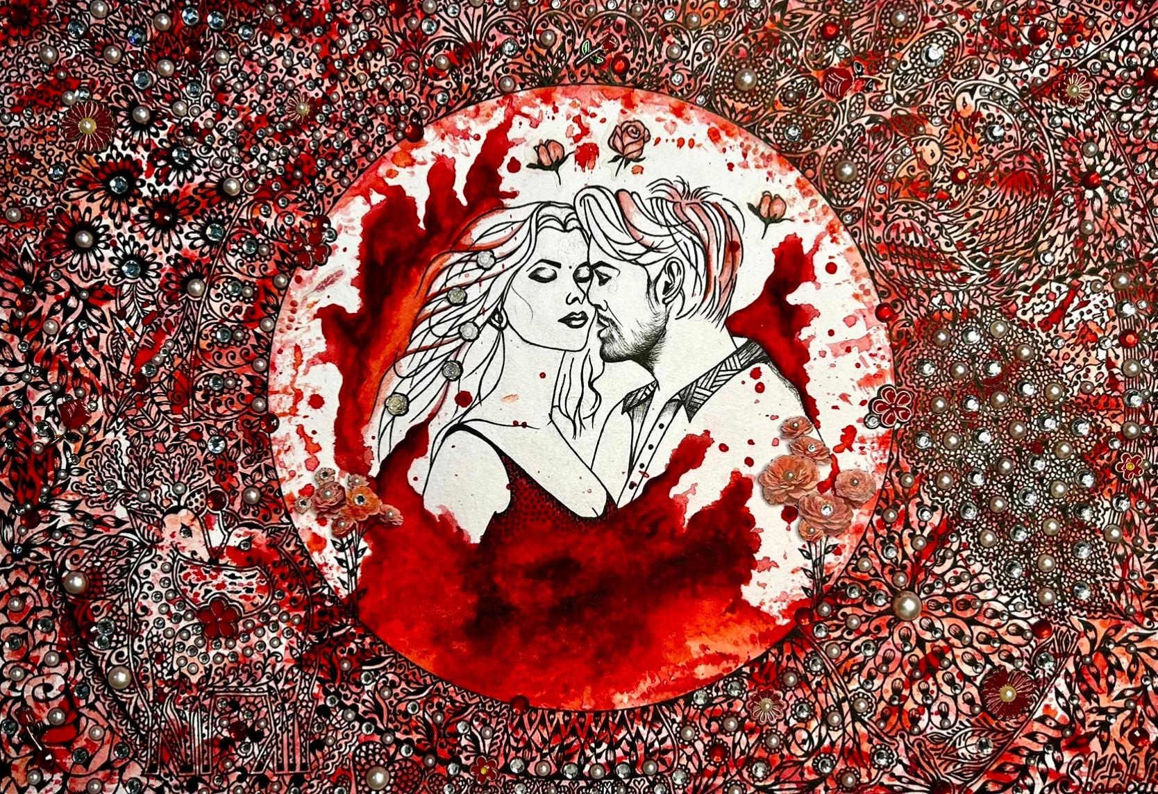 Blood Love, artwork by Shatabdi Mandal
