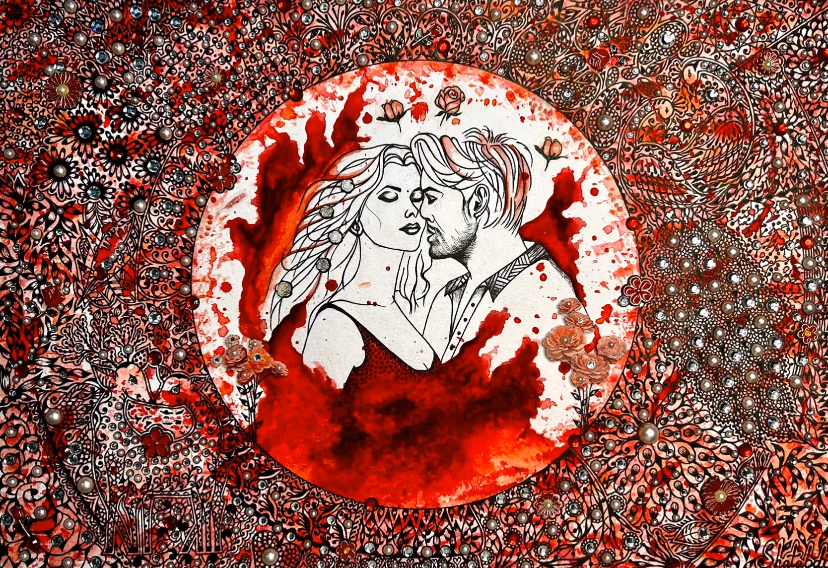 Blood Love, artwork by Shatabdi Mandal