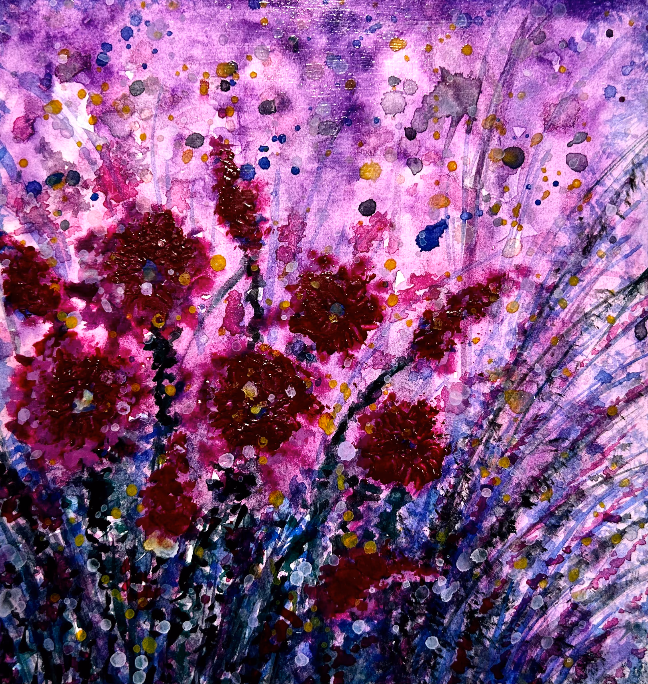 Chrysanthemums, artwork by Shatabdi Mandal