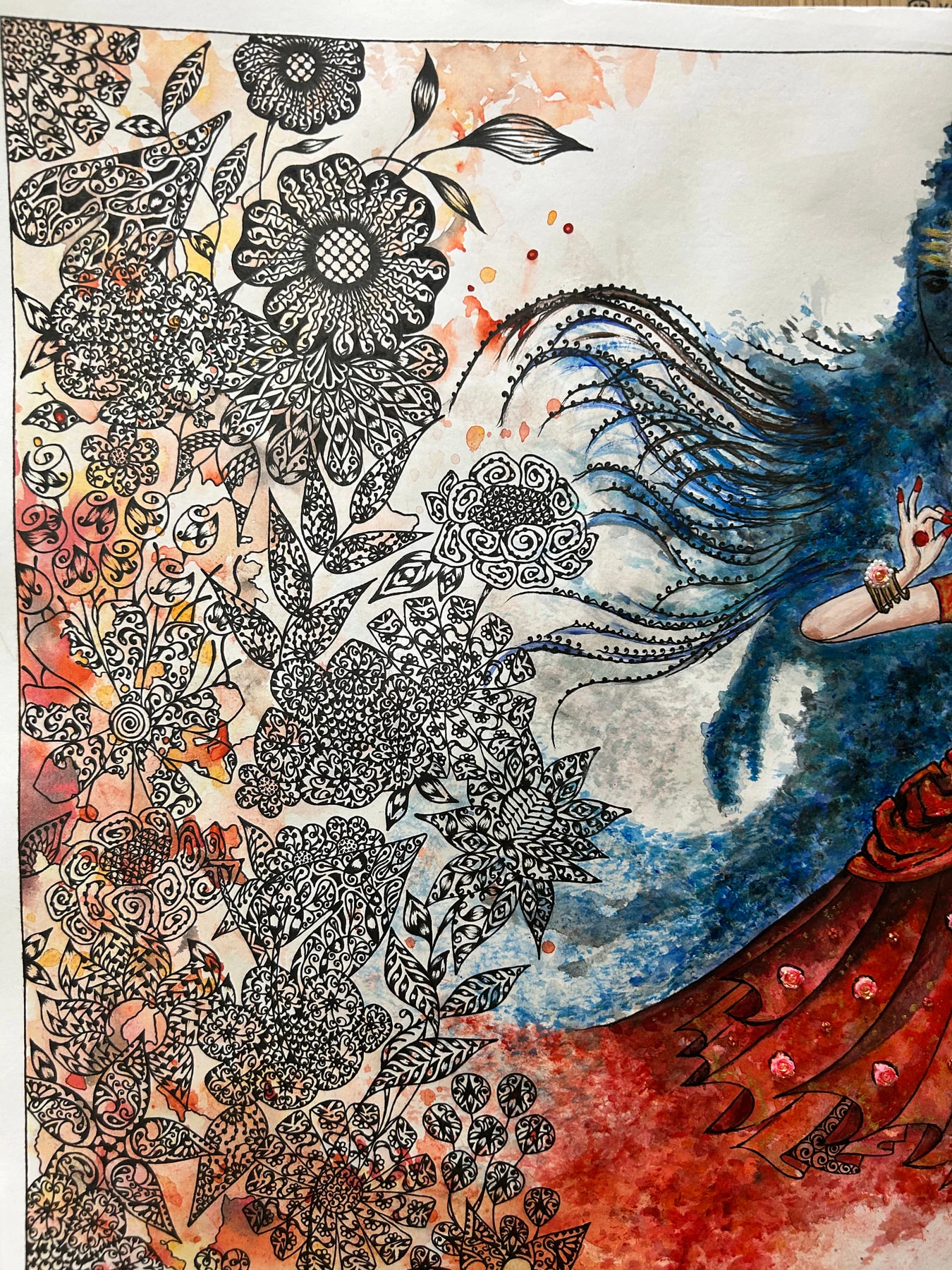 Close-up 3 of Shiva-Parvati Series: Sammohan by Shatabdi Mandal