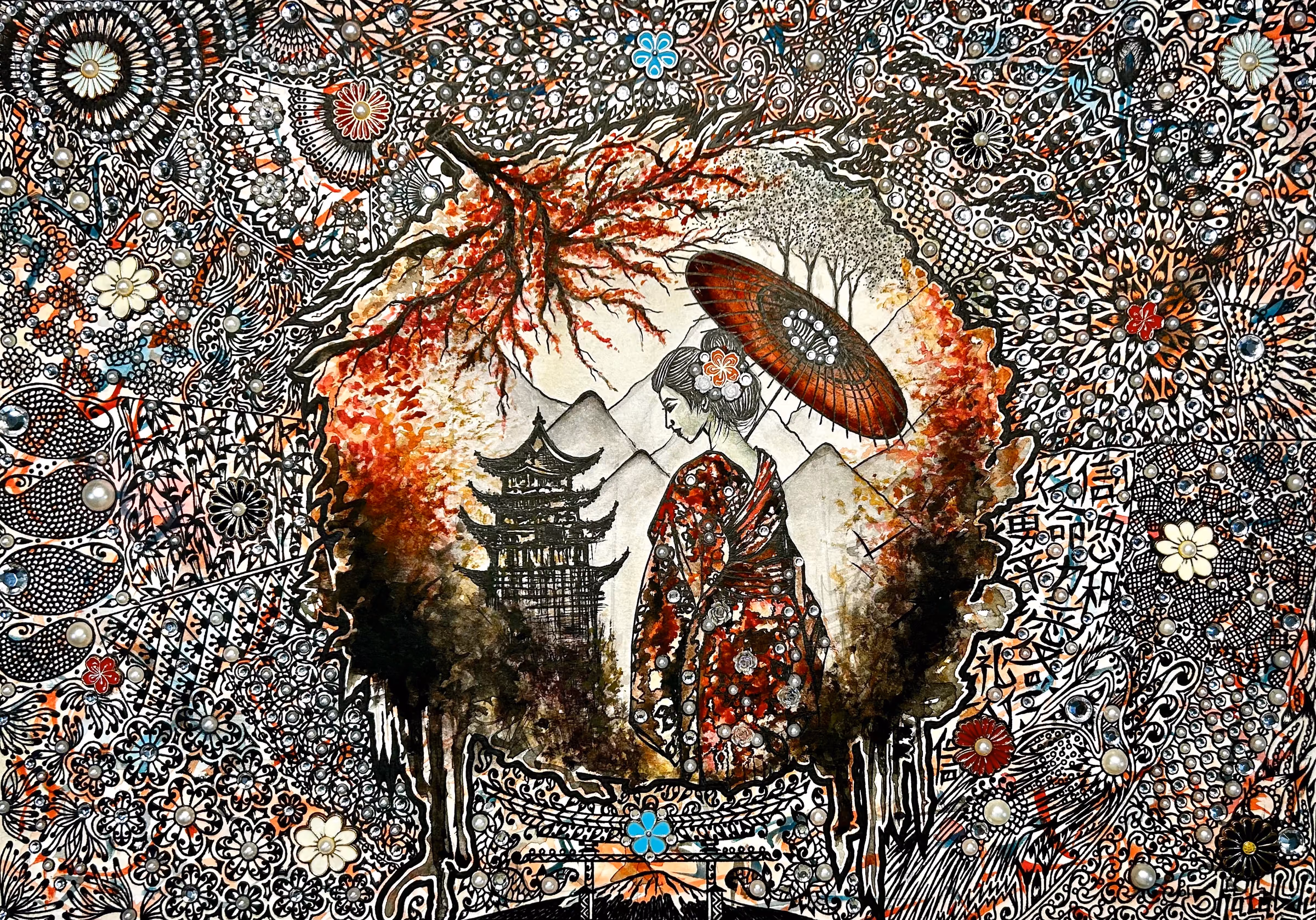 The Geisha Story, artwork by Shatabdi Mandal