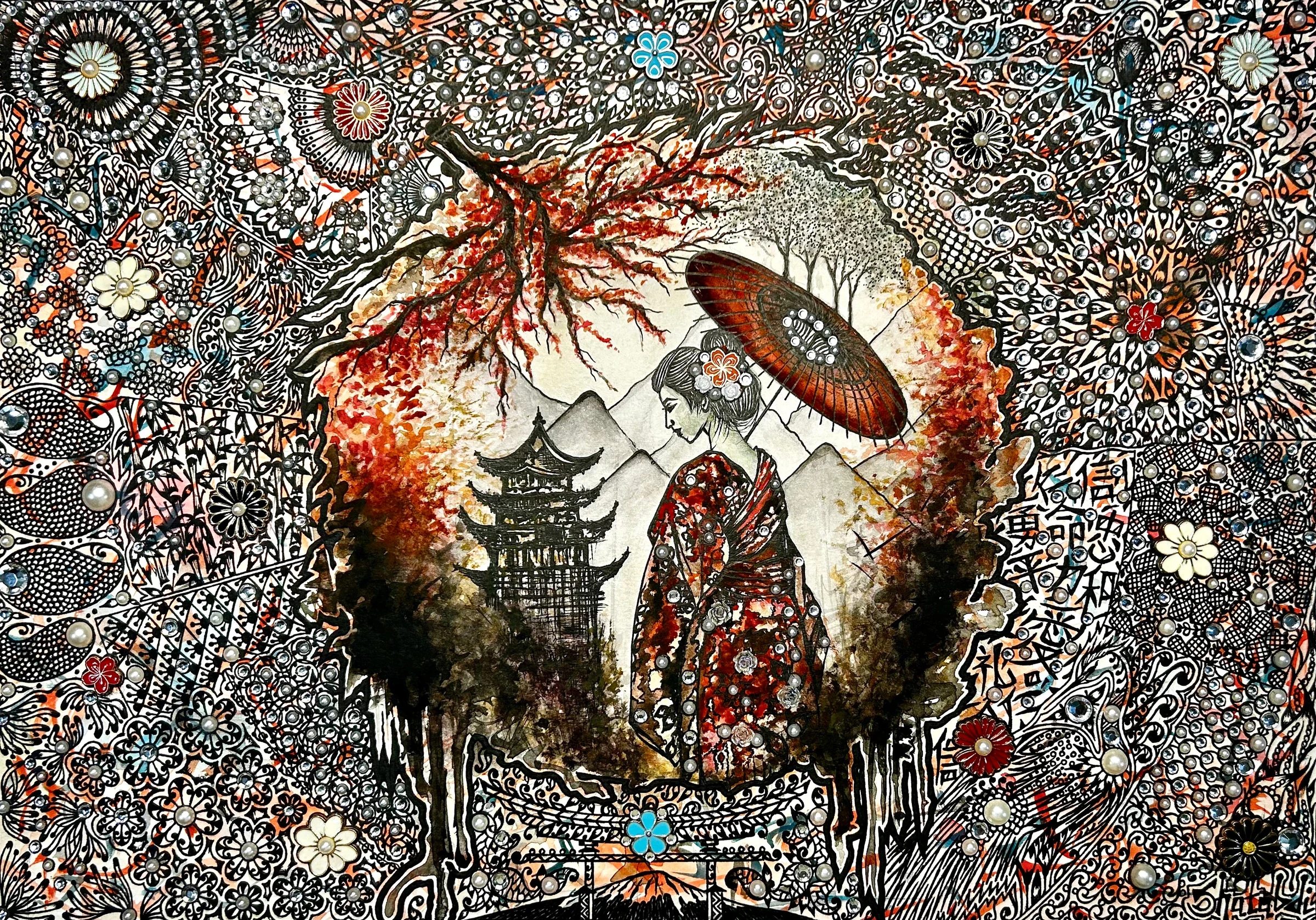 The Geisha Story, artwork by Shatabdi Mandal