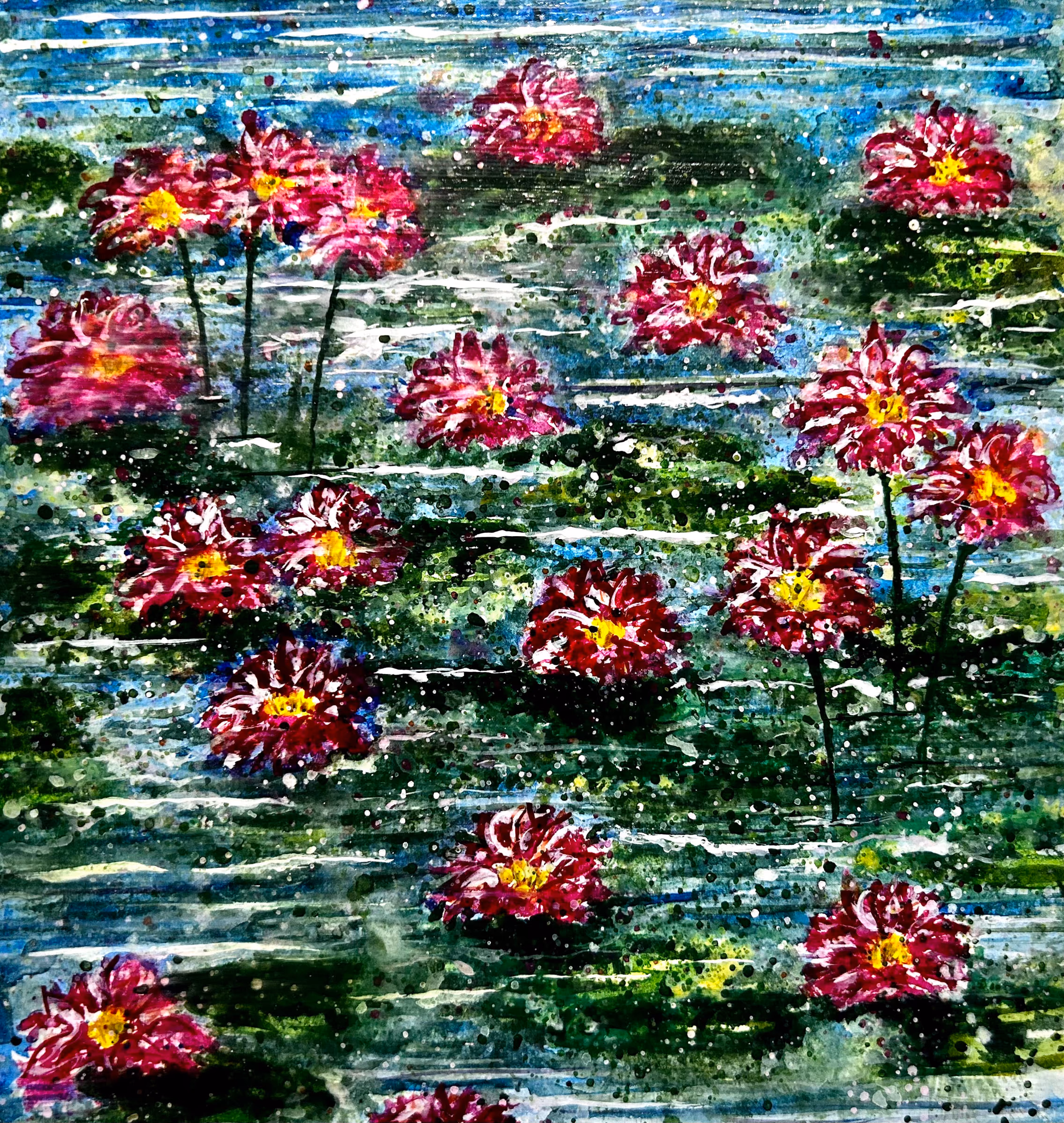 Lotus, artwork by Shatabdi Mandal