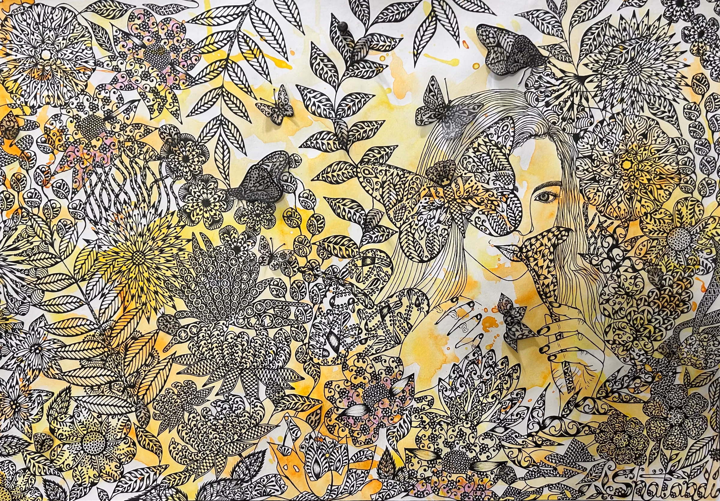 Perfumed Garden, artwork by Shatabdi Mandal