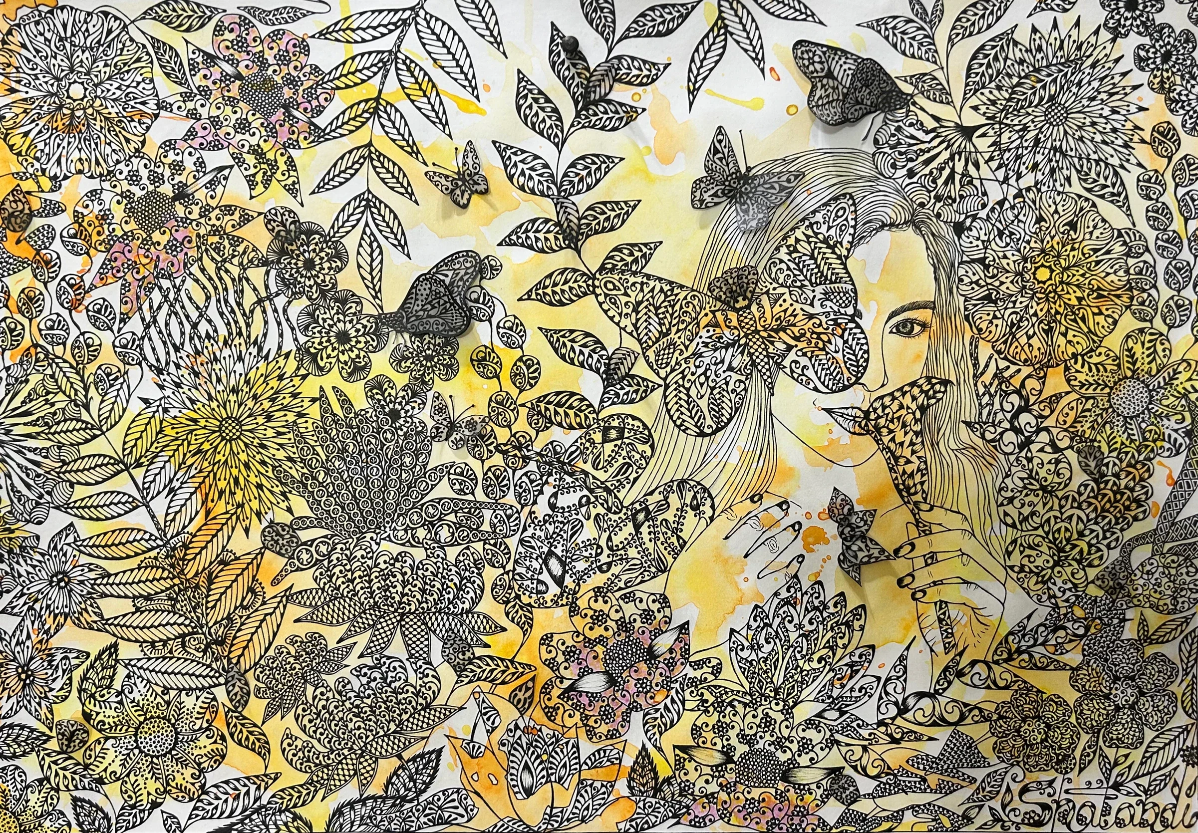 Perfumed Garden, artwork by Shatabdi Mandal