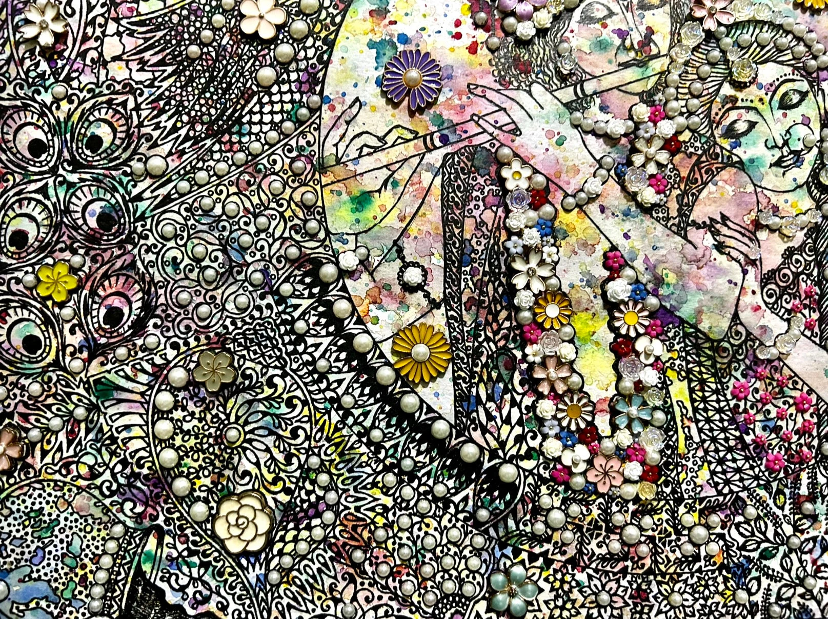 Close-up 3 of Radha Krishna Series: Prem by Shatabdi Mandal