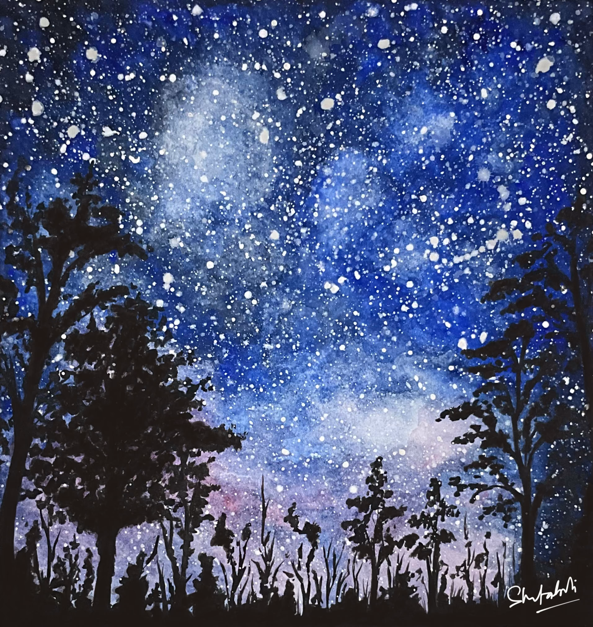 The Night, artwork by Shatabdi Mandal
